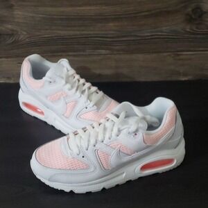 Nike Air Max Command Womens 7 White Pink Excellent Running Shoes 397690-128